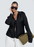 Way Life Goes Long Sleeve Top Black Curve
