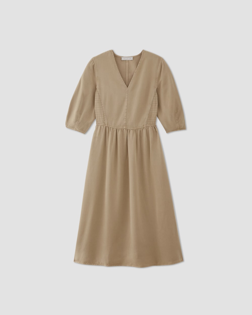 The TENCELåä? Puff-Sleeve Dress | Cornstalk