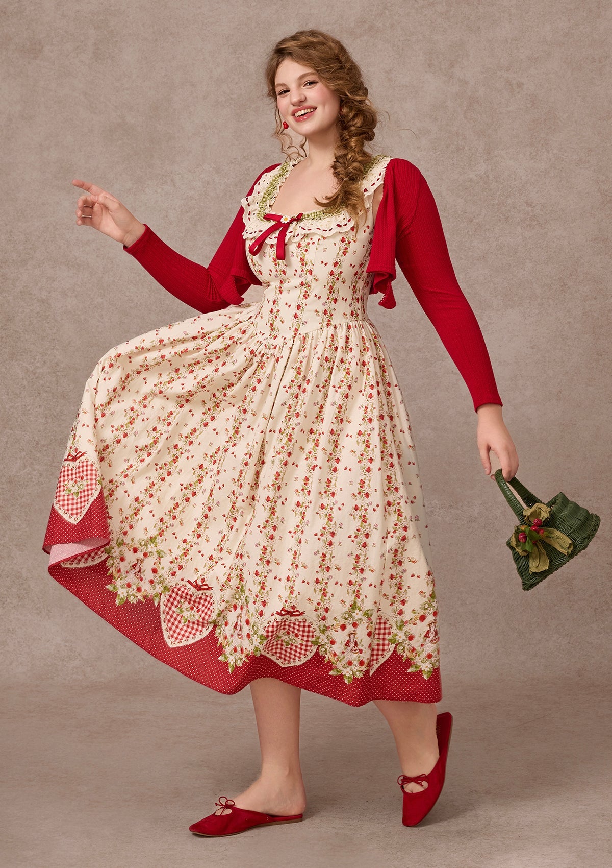 Curve&Plus Wildberry Picnic Dress