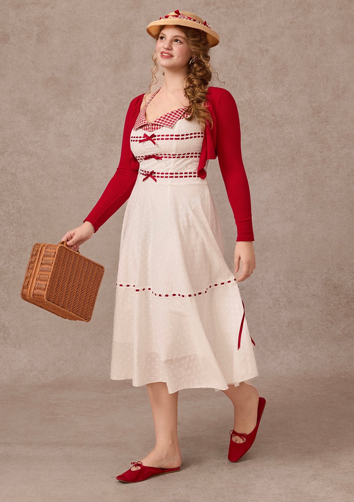 Curve&Plus Little Red Candle Dress