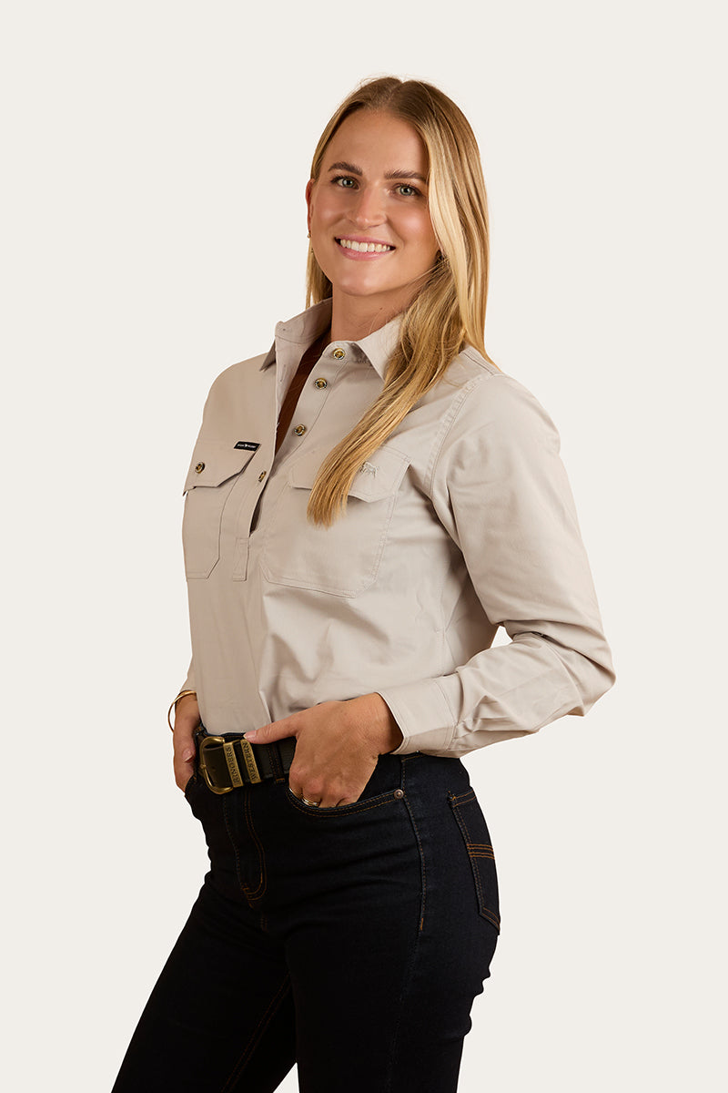 Pentecost River Womens Half Button Coolmax Work Shirt
