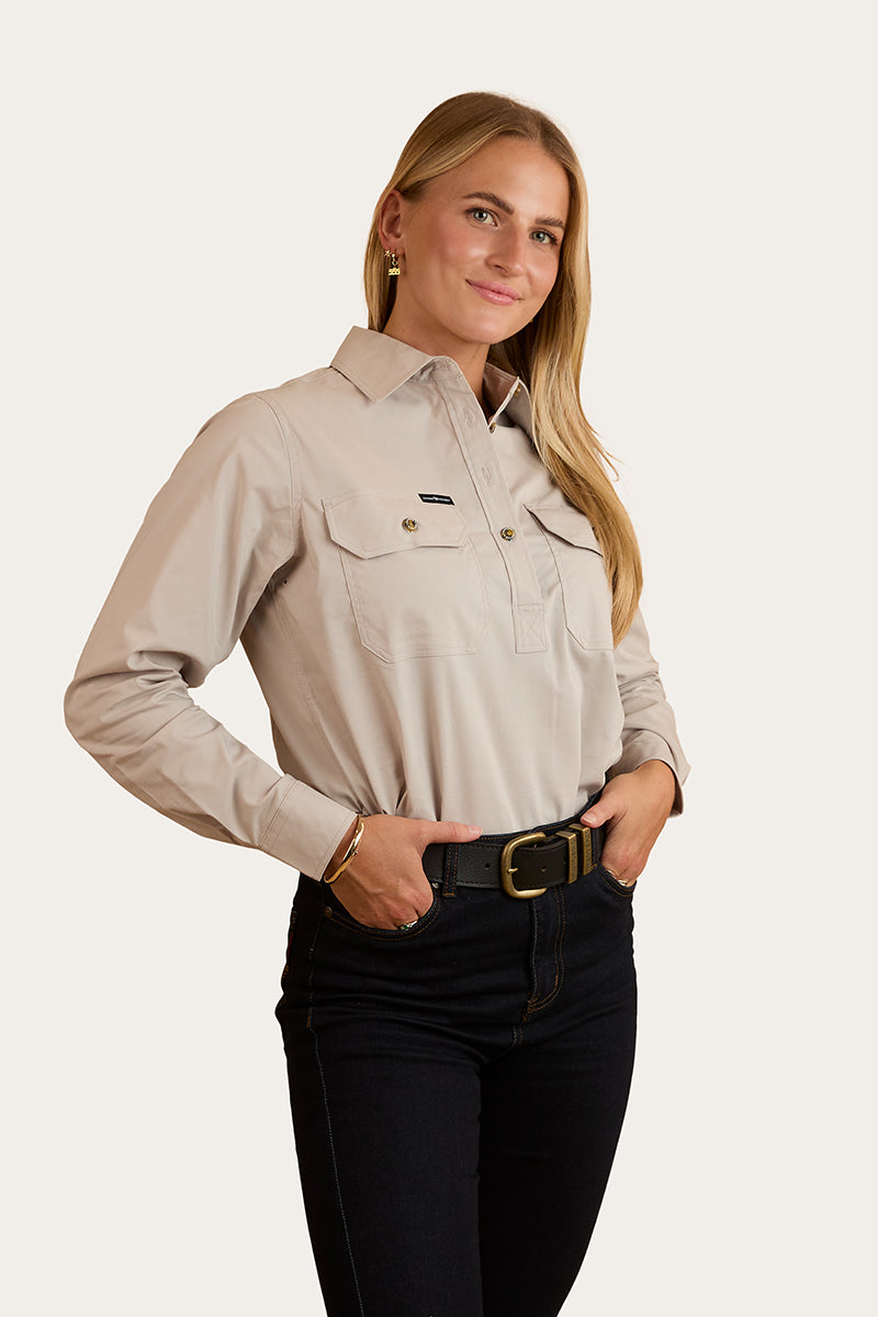 Pentecost River Womens Half Button Coolmax Work Shirt