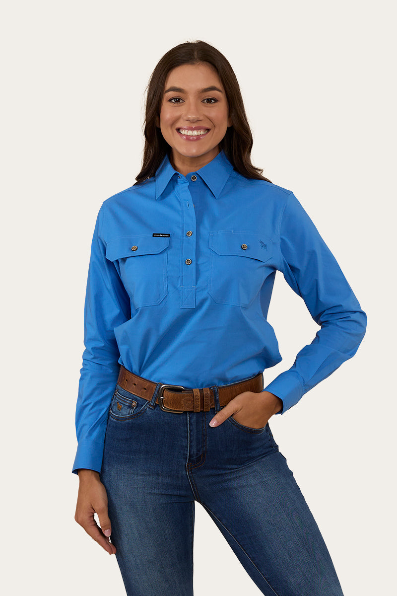 Pentecost River Womens Half Button Coolmax Work Shirt