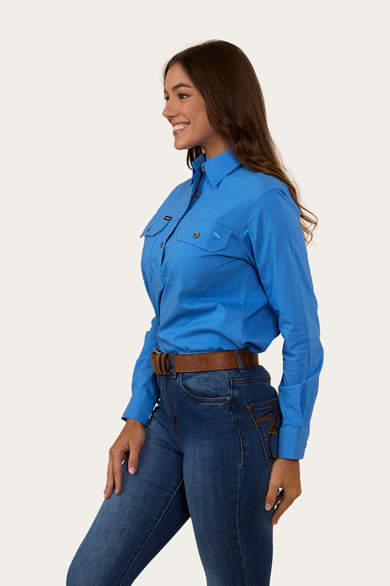 Pentecost River Womens Half Button Coolmax Work Shirt