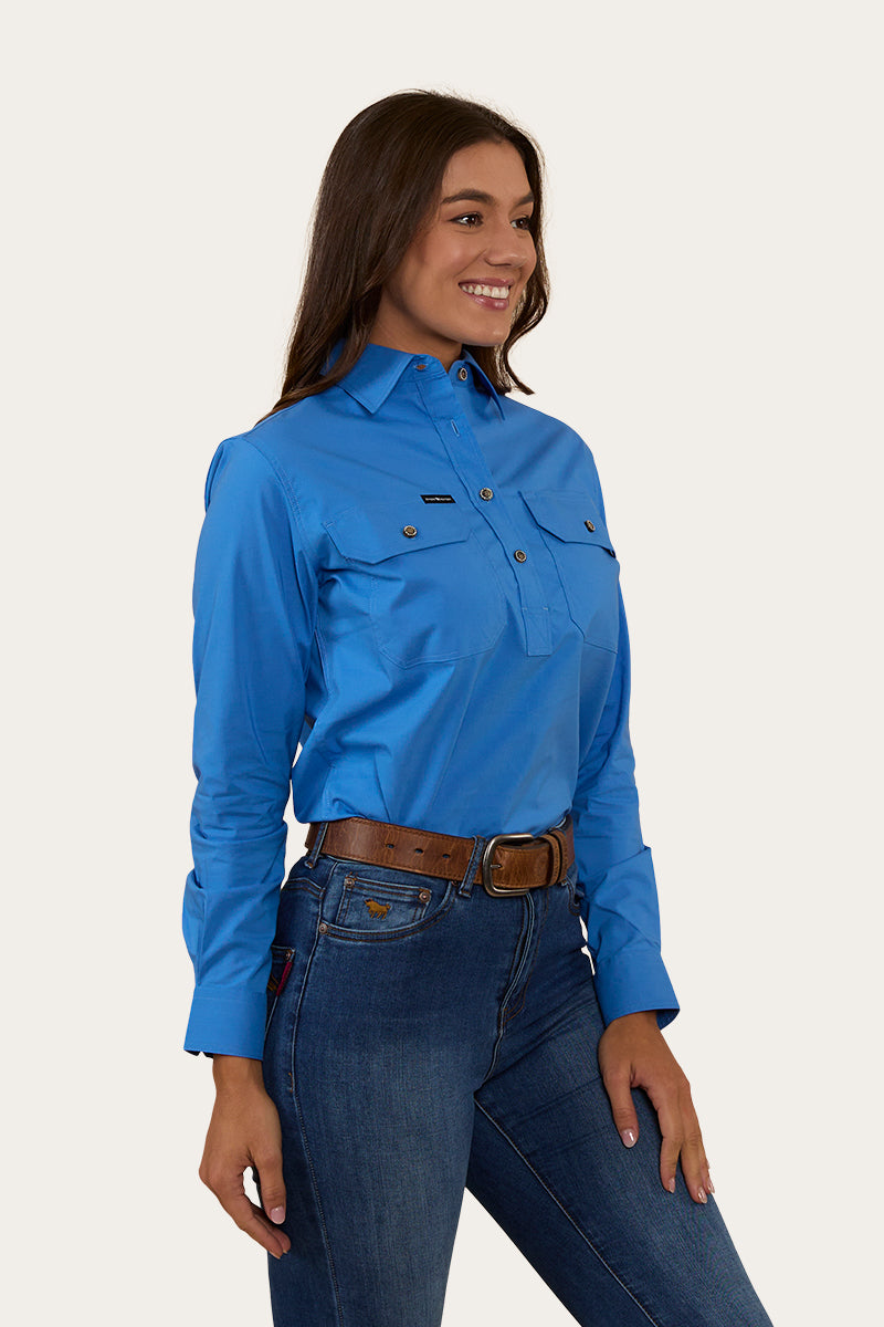 Pentecost River Womens Half Button Coolmax Work Shirt