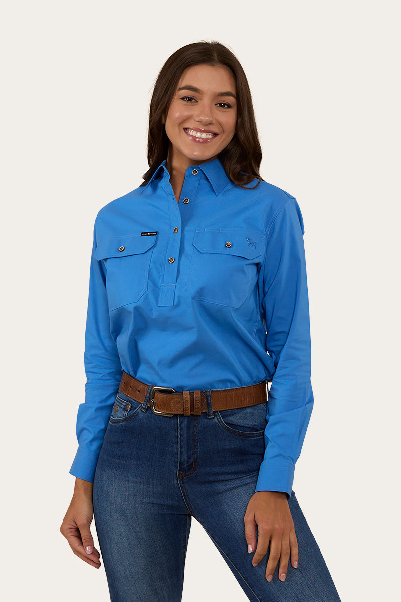 Pentecost River Womens Half Button Coolmax Work Shirt