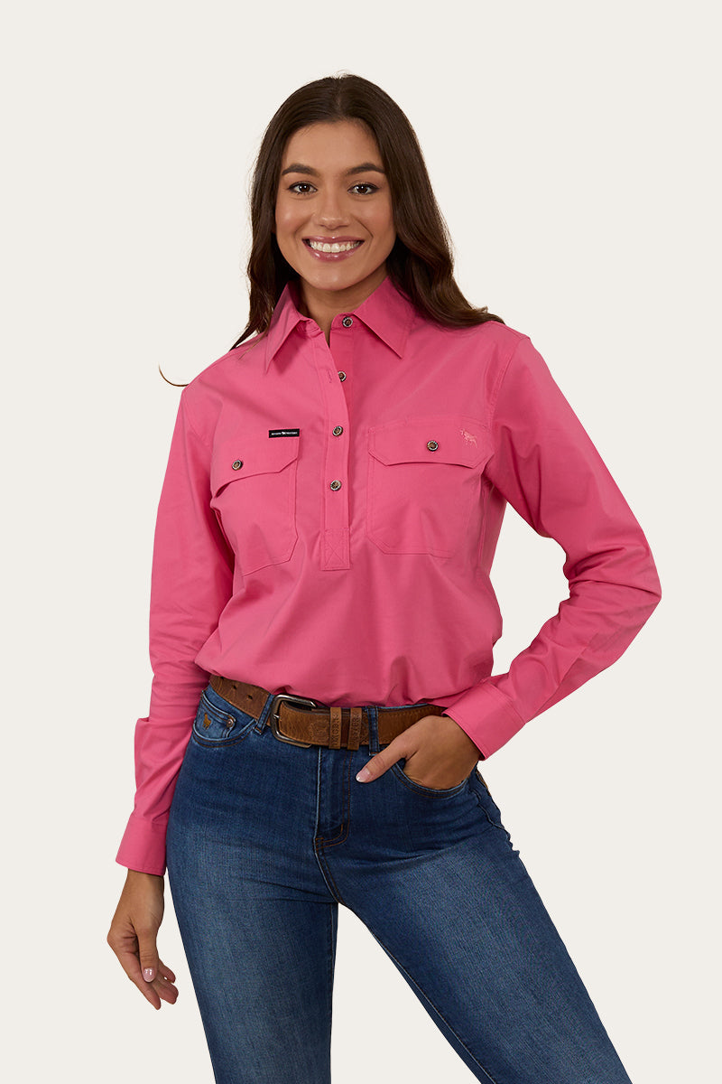 Pentecost River Womens Half Button Coolmax Work Shirt