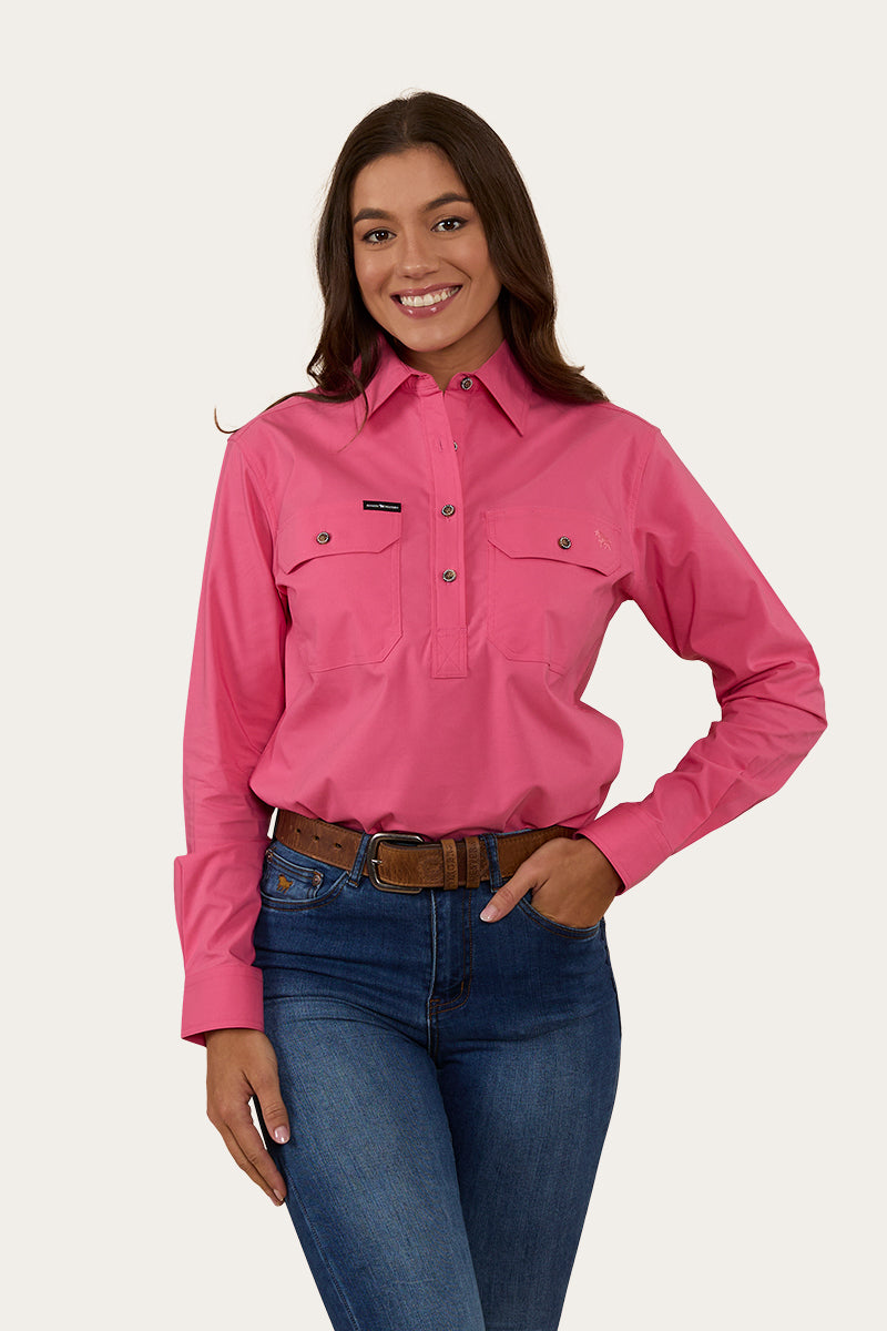 Pentecost River Womens Half Button Coolmax Work Shirt