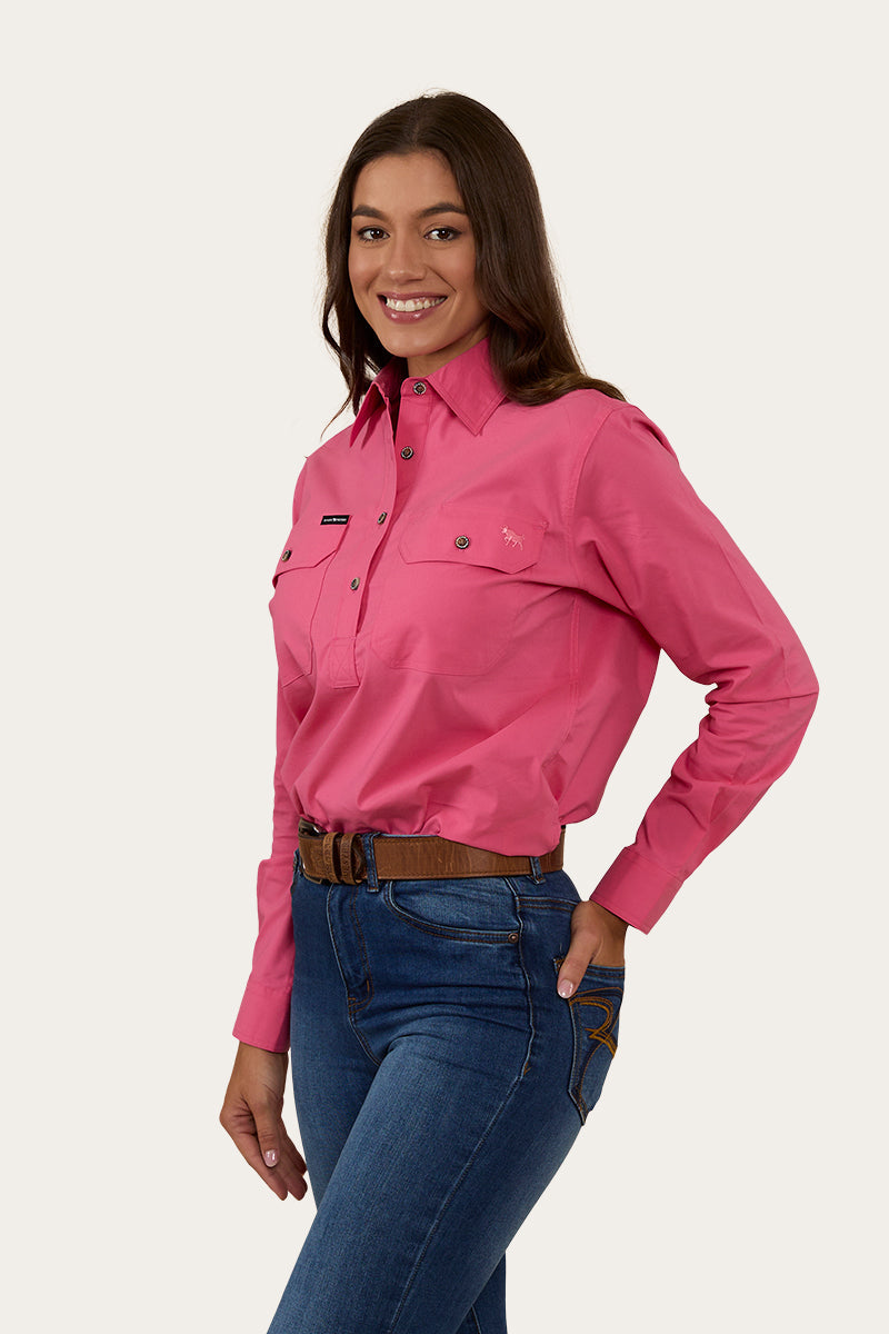 Pentecost River Womens Half Button Coolmax Work Shirt
