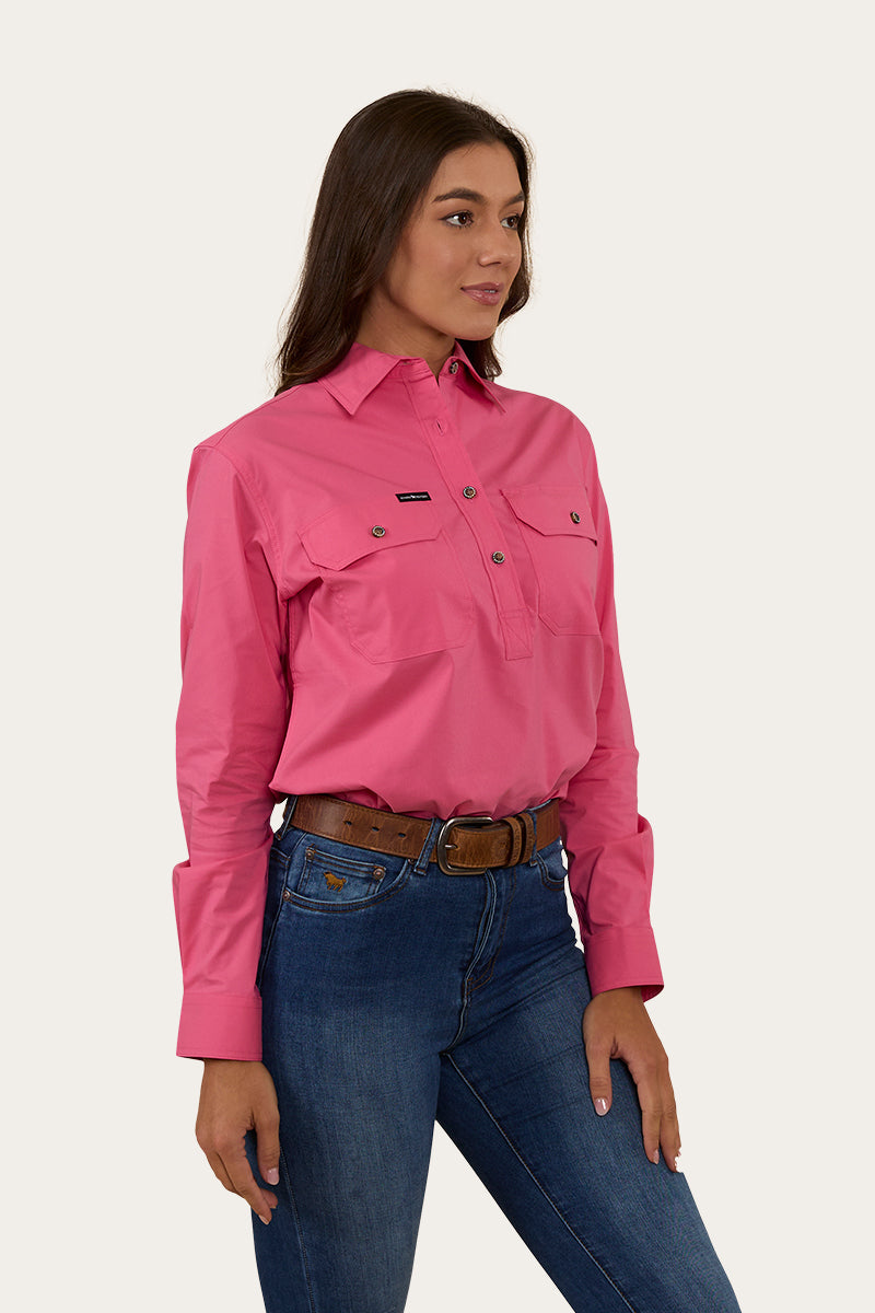 Pentecost River Womens Half Button Coolmax Work Shirt