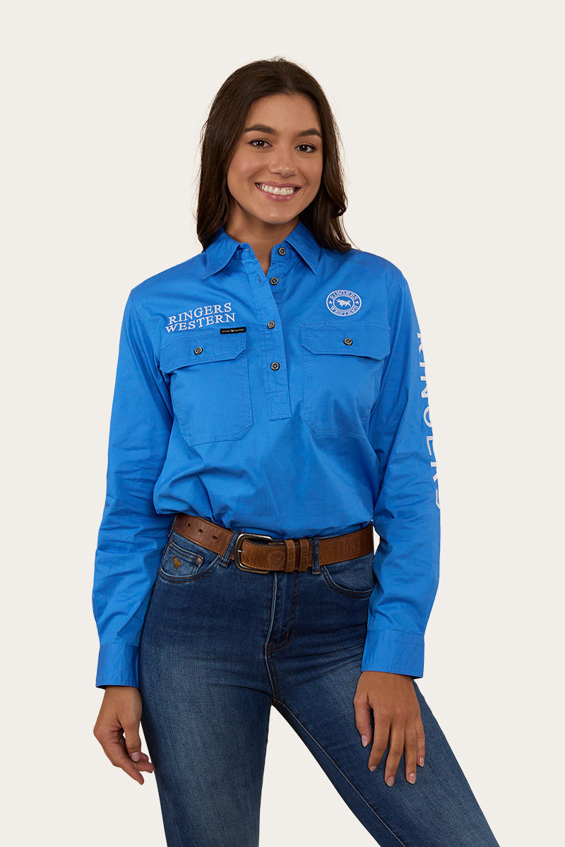 Signature Jillaroo Womens Half Button Work Shirt