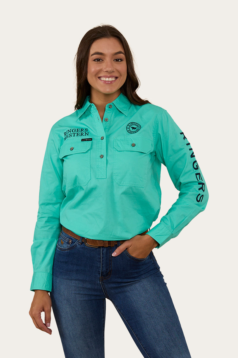 Signature Jillaroo Womens Half Button Work Shirt