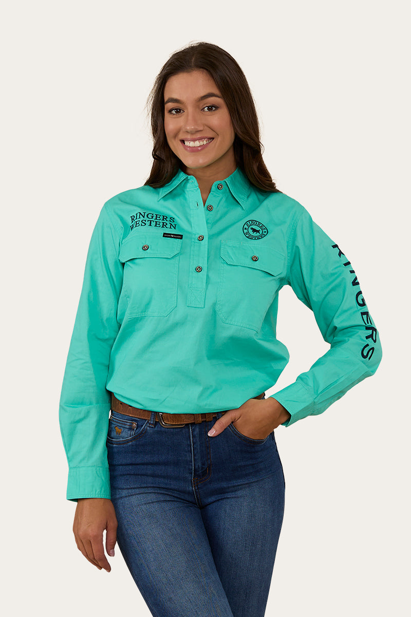 Signature Jillaroo Womens Half Button Work Shirt