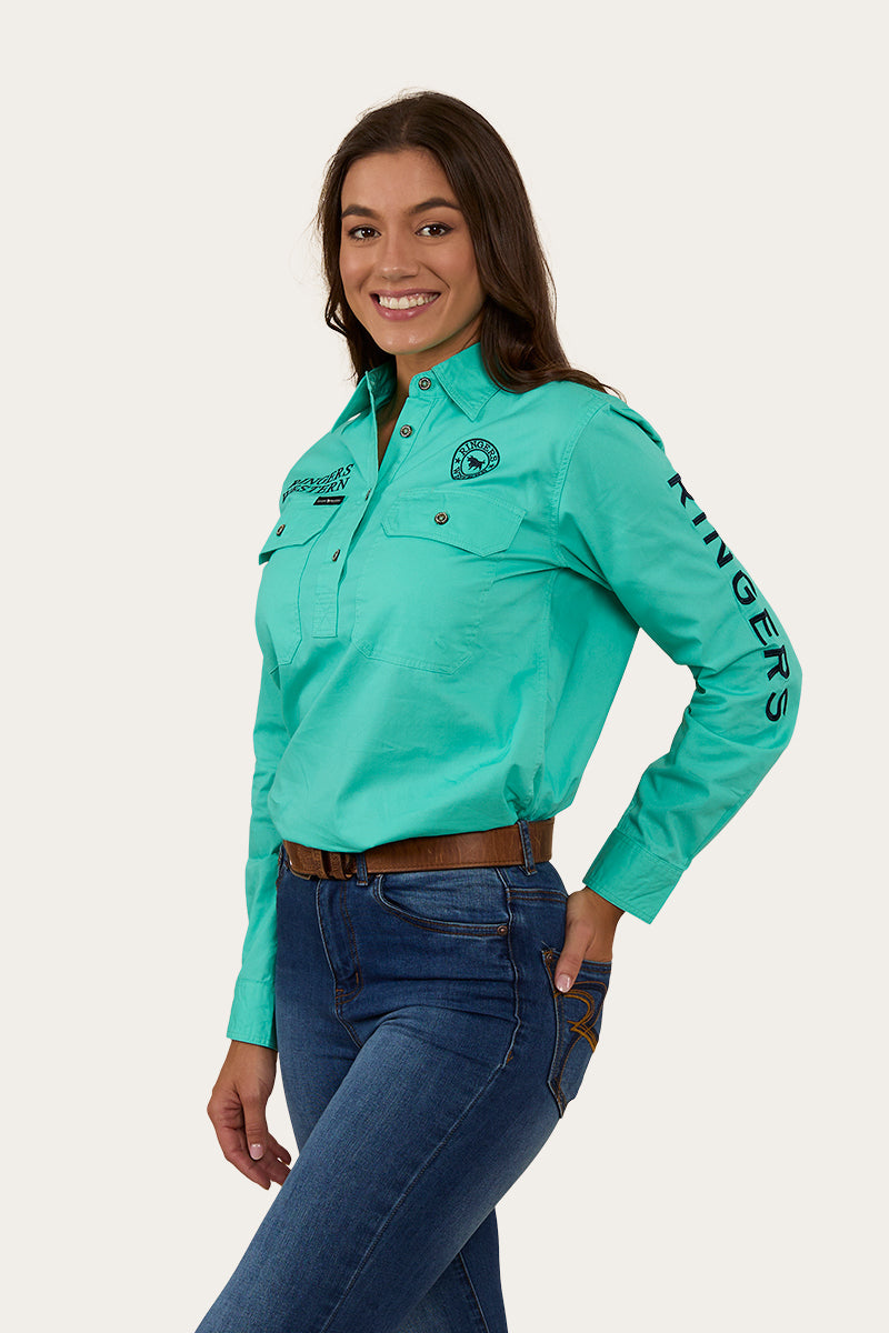 Signature Jillaroo Womens Half Button Work Shirt