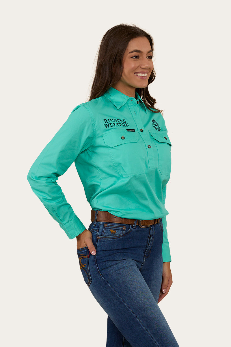 Signature Jillaroo Womens Half Button Work Shirt