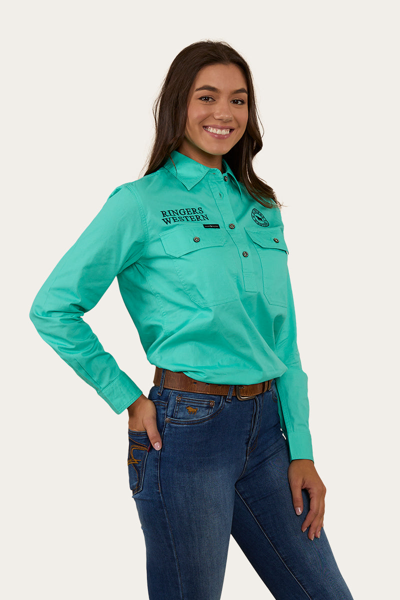 Signature Jillaroo Womens Half Button Work Shirt
