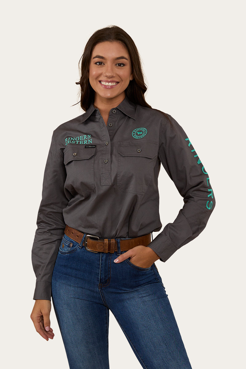 Signature Jillaroo Womens Half Button Work Shirt