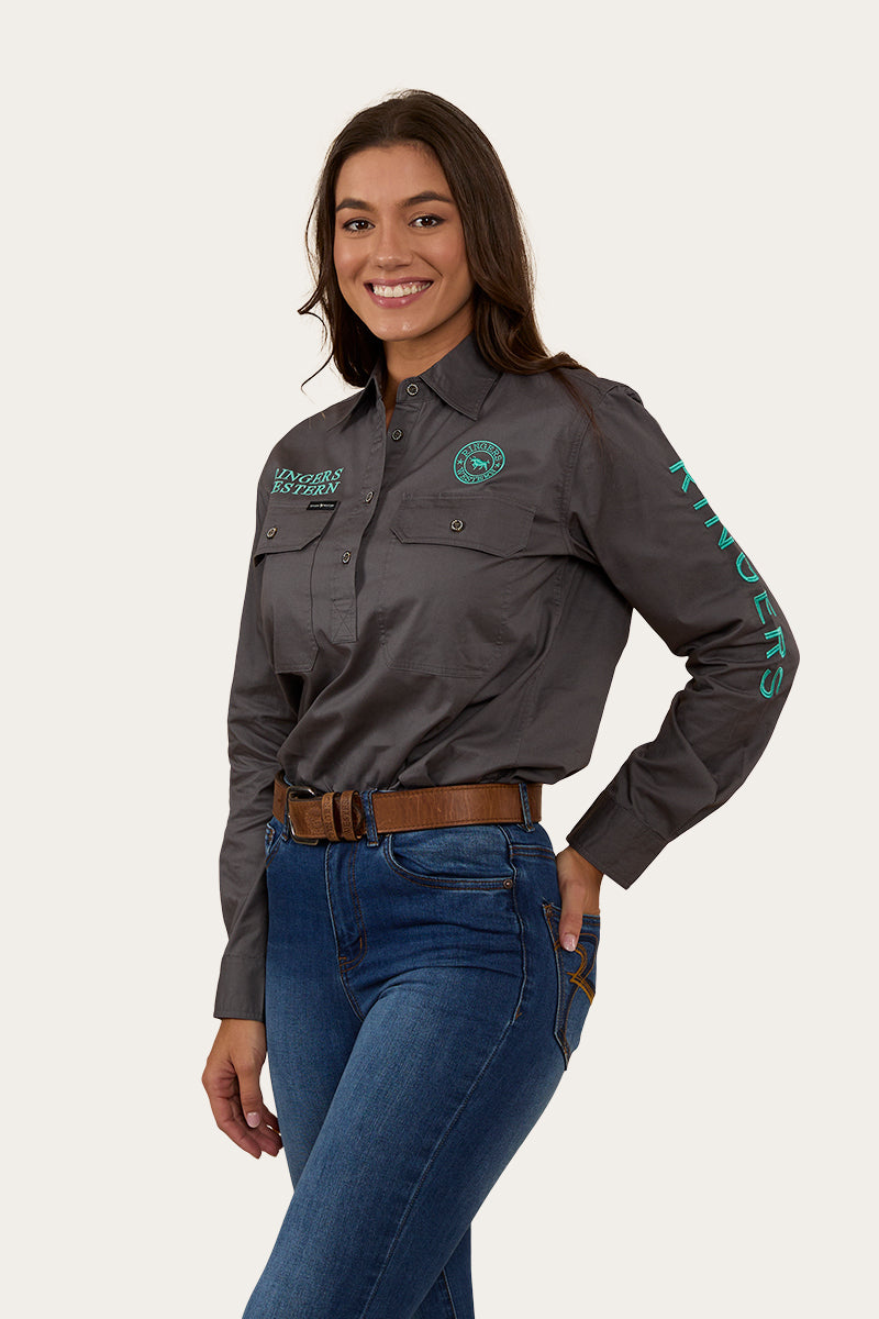 Signature Jillaroo Womens Half Button Work Shirt