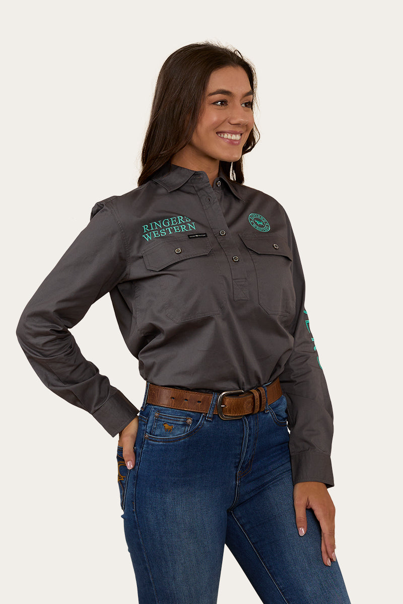Signature Jillaroo Womens Half Button Work Shirt