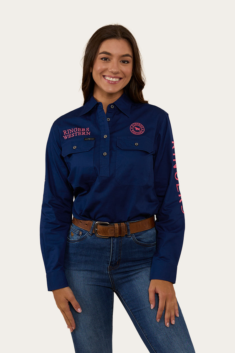 Signature Jillaroo Womens Half Button Work Shirt
