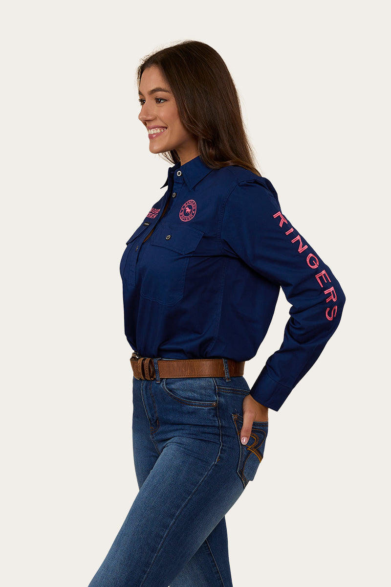 Signature Jillaroo Womens Half Button Work Shirt