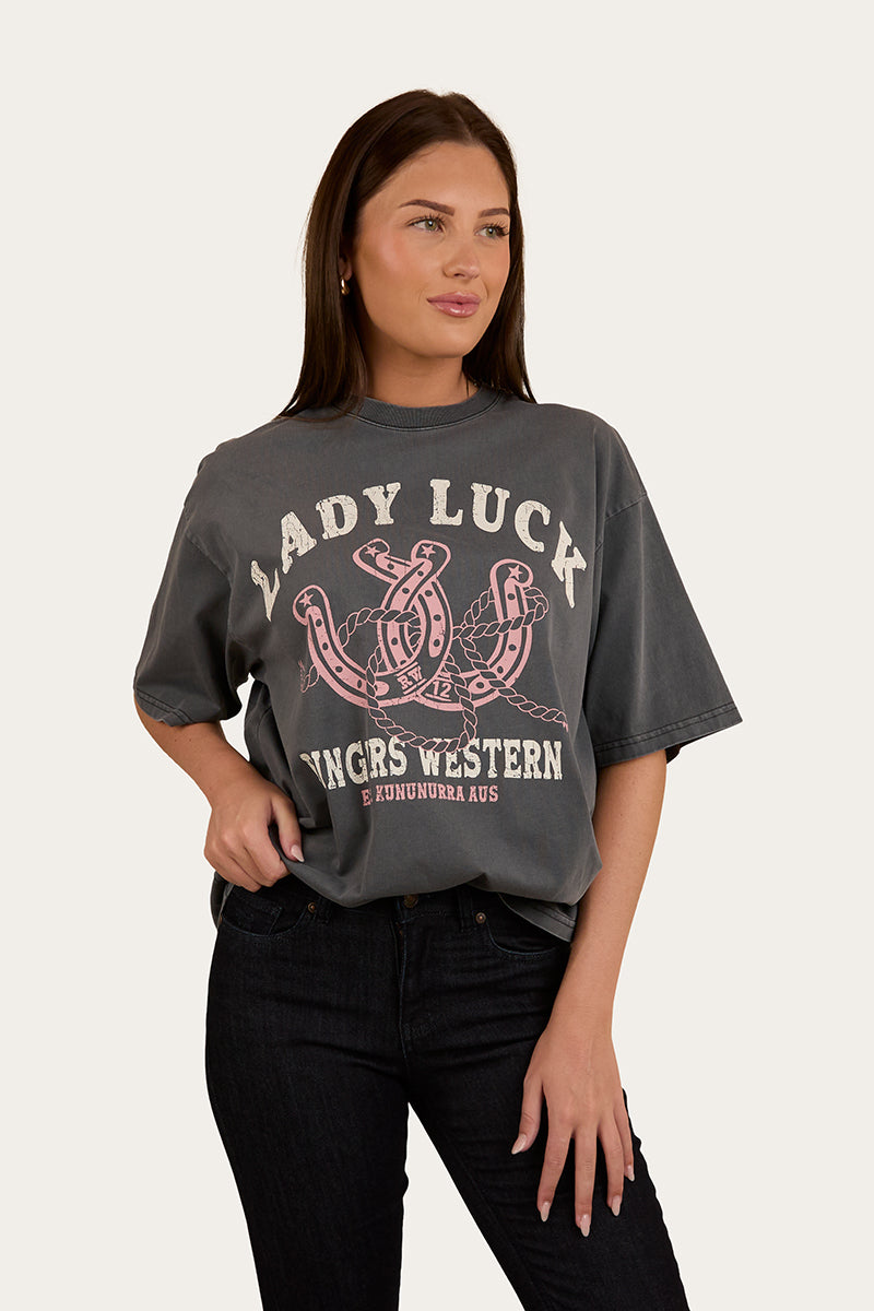 Lady Luck Womens Oversized T-Shirt