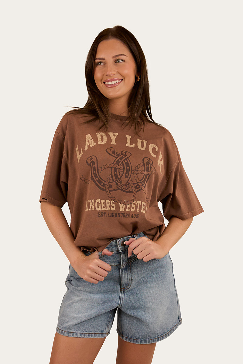 Lady Luck Womens Oversized T-Shirt