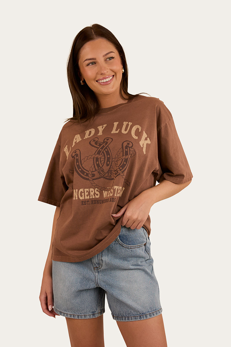 Lady Luck Womens Oversized T-Shirt