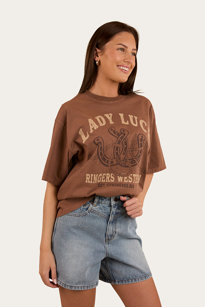 Lady Luck Womens Oversized T-Shirt