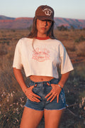 Feeling Lucky Cropped Oversized T-Shirt