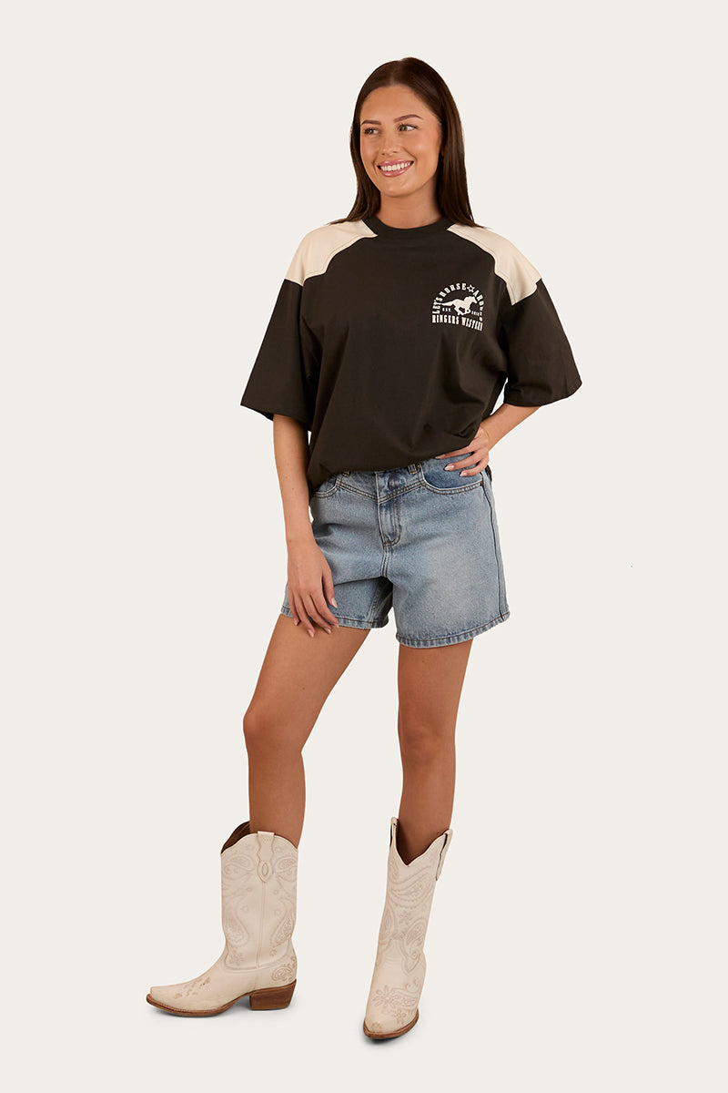 Lets Horse Around Womens Oversized T-Shirt
