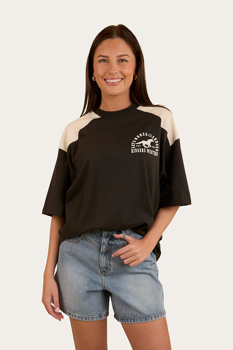 Lets Horse Around Womens Oversized T-Shirt