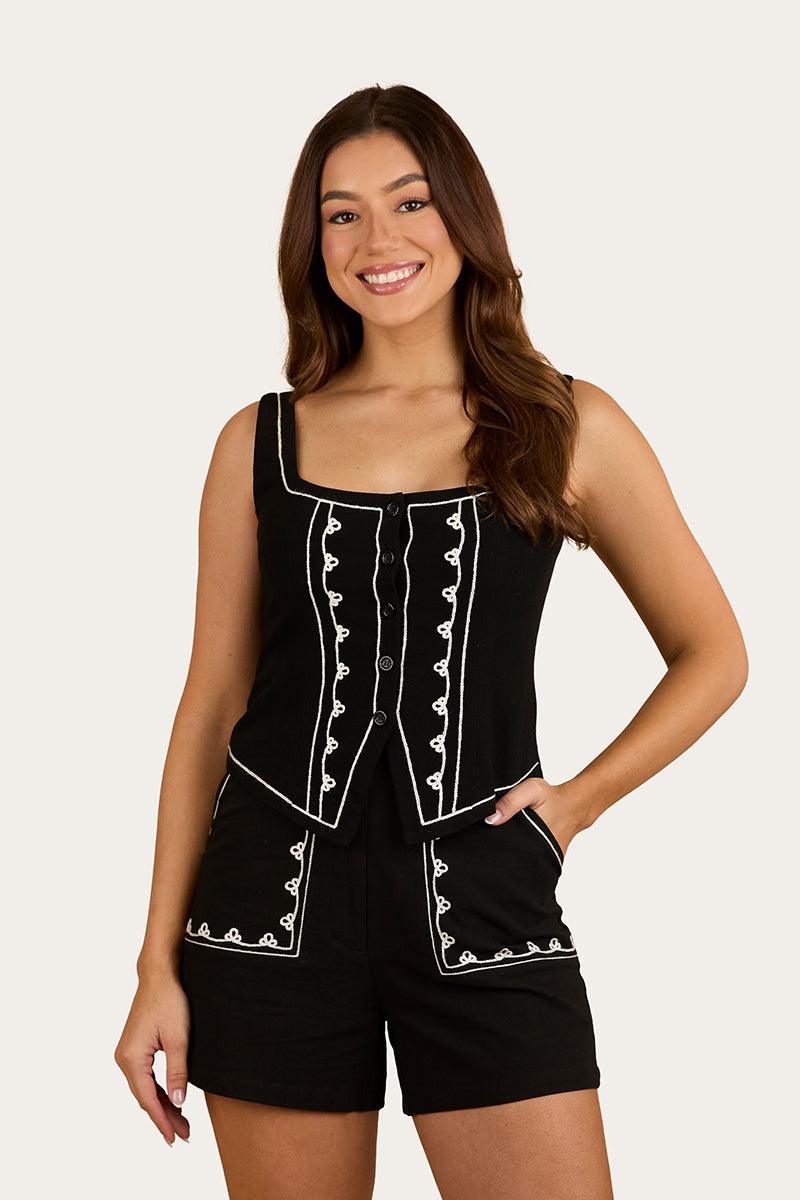 Westley Embroidered Fashion Top