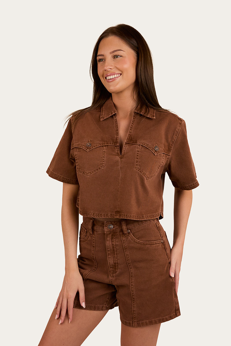 Iris Womens Denim Top