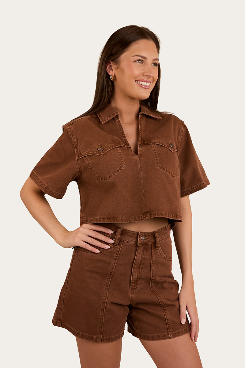 Iris Womens Denim Top
