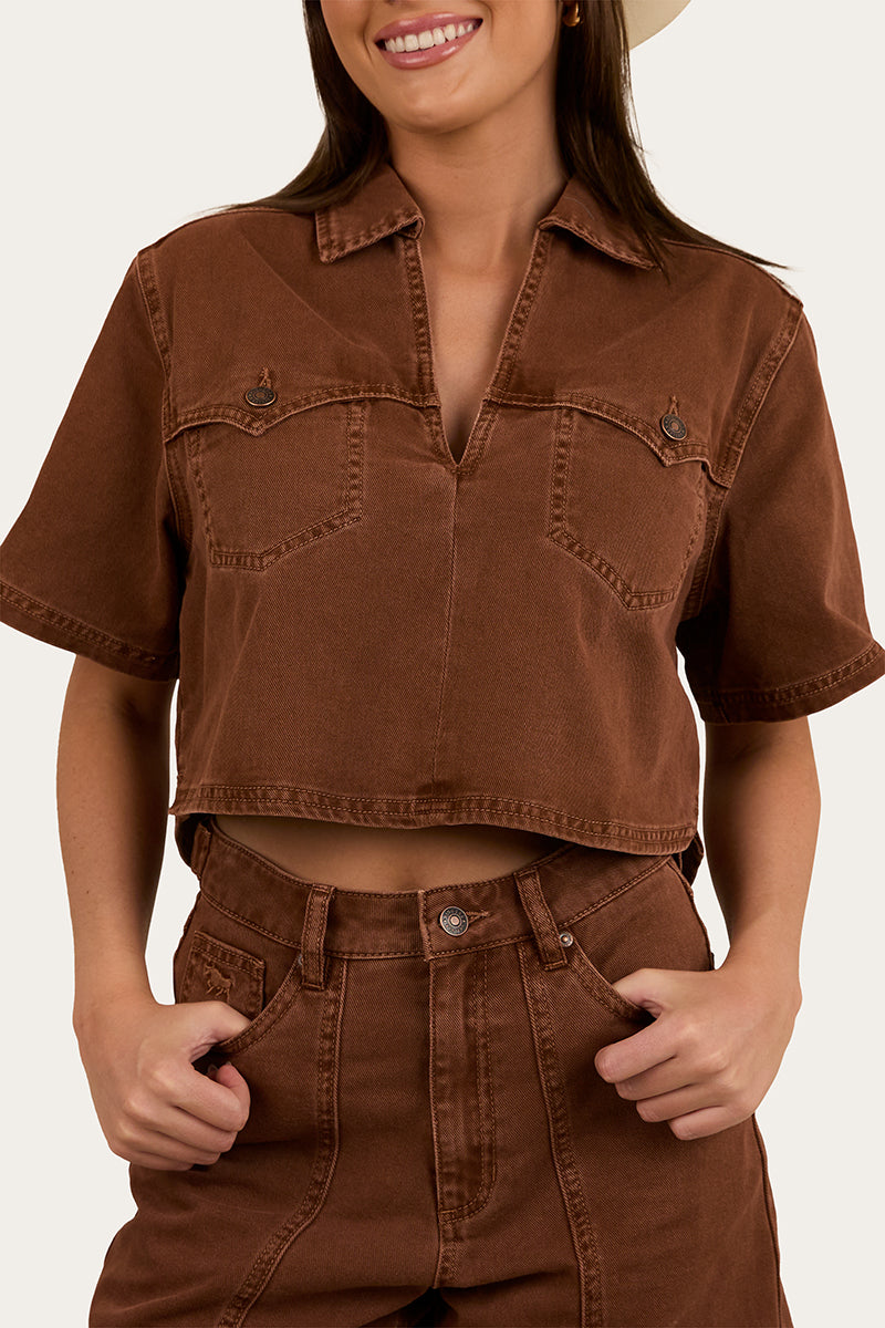Iris Womens Denim Top