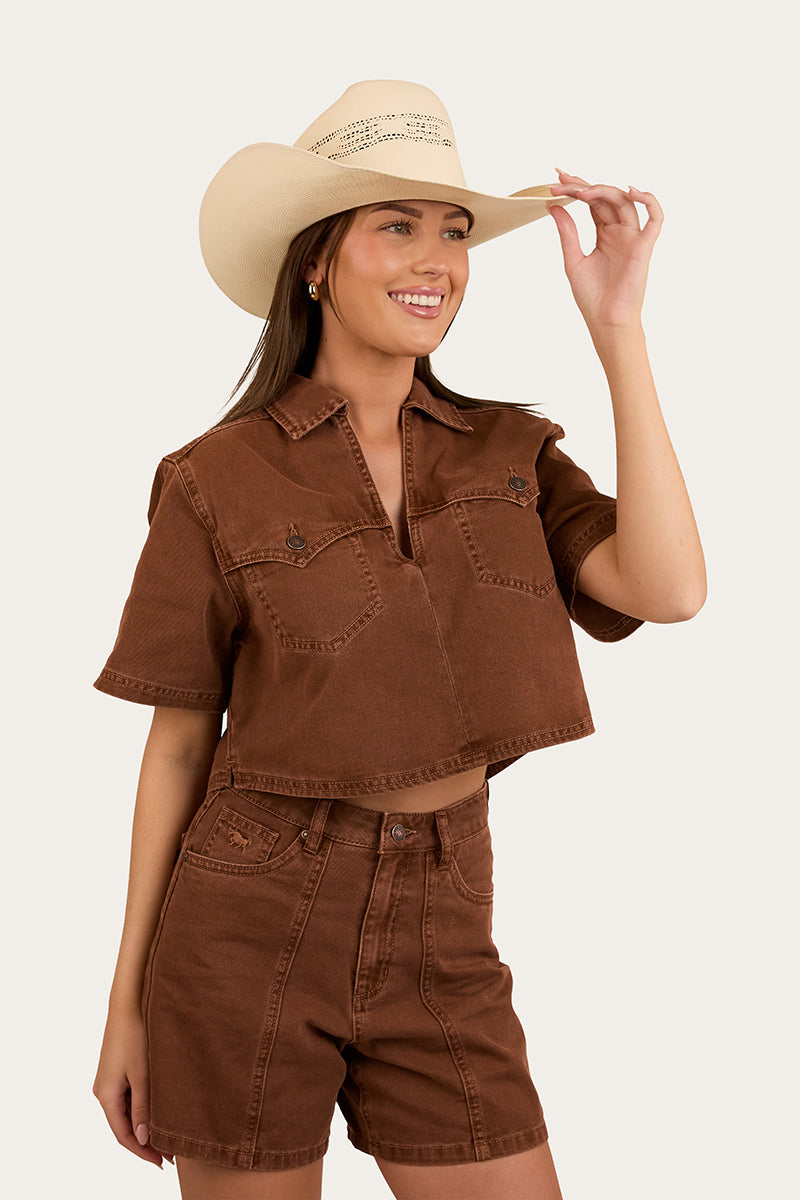 Iris Womens Denim Top