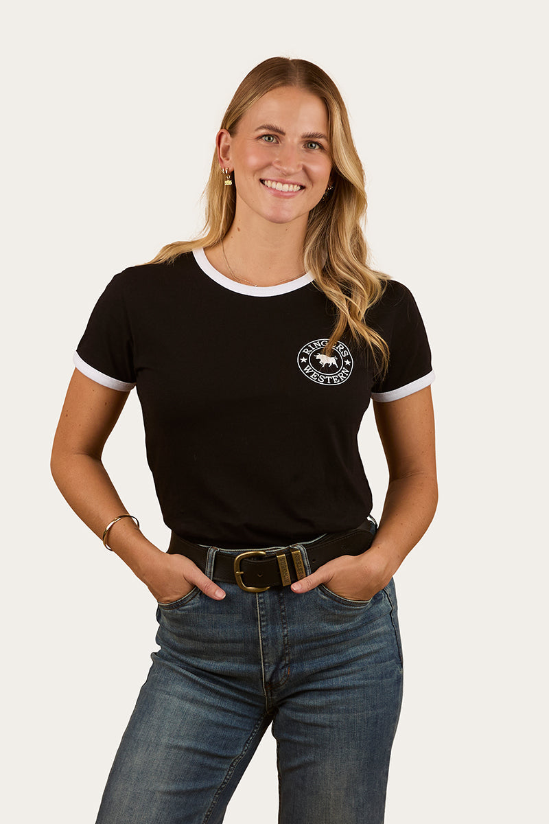 Signature Bull Womens Ringers T-Shirt