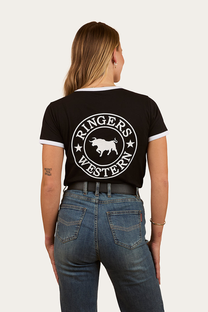 Signature Bull Womens Ringers T-Shirt
