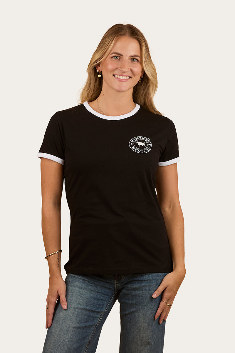 Signature Bull Womens Ringers T-Shirt