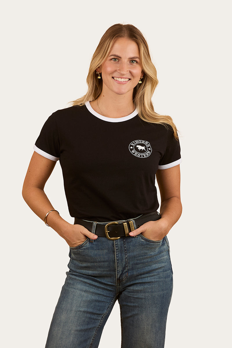 Signature Bull Womens Ringers T-Shirt