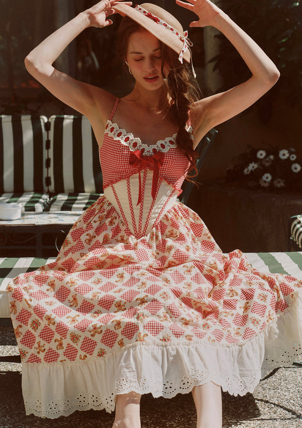 Picnic with Teddy Dress (Long)