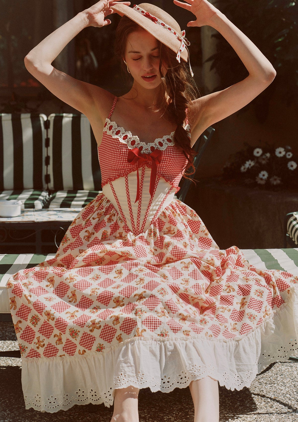 Picnic with Teddy Dress (Long)