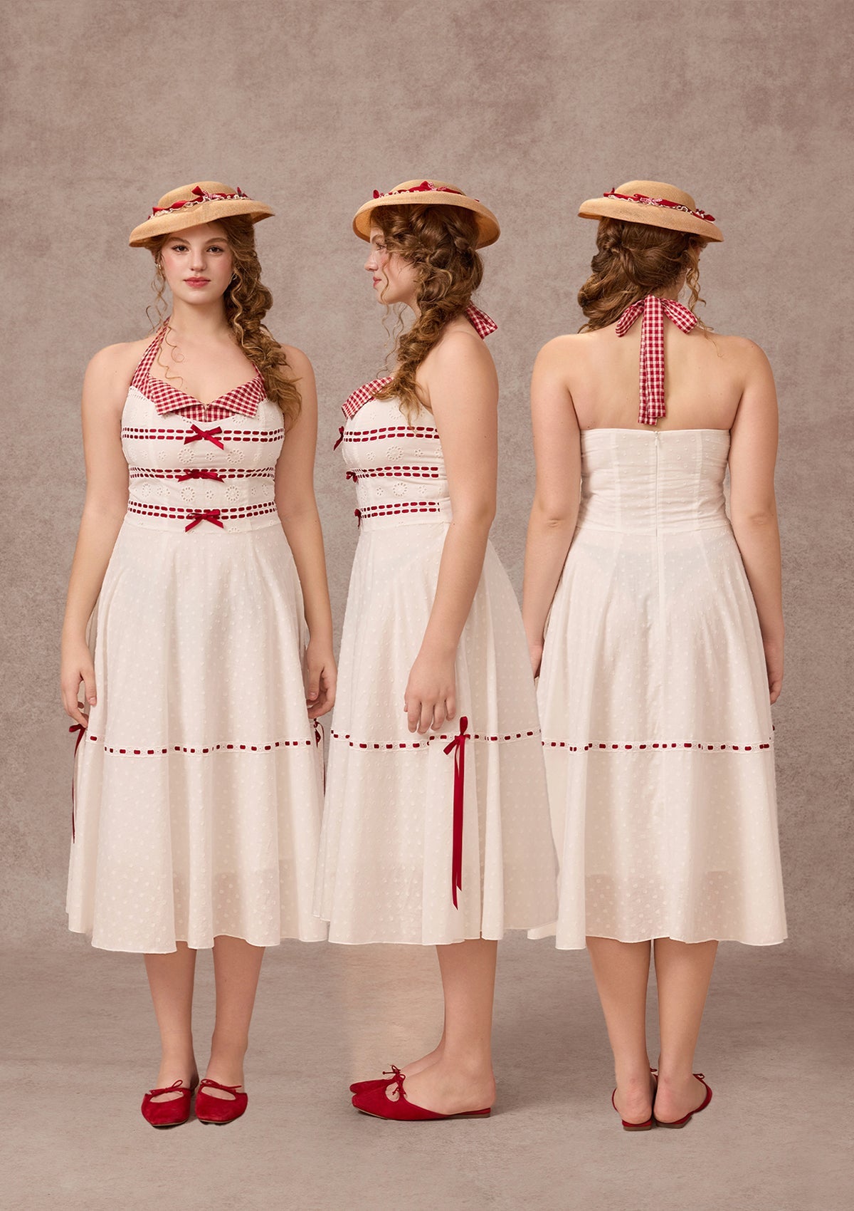 Curve&Plus Little Red Candle Dress