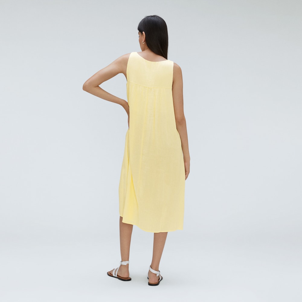 The Naia? Ripple Tank Dress | Pastel Yellow
