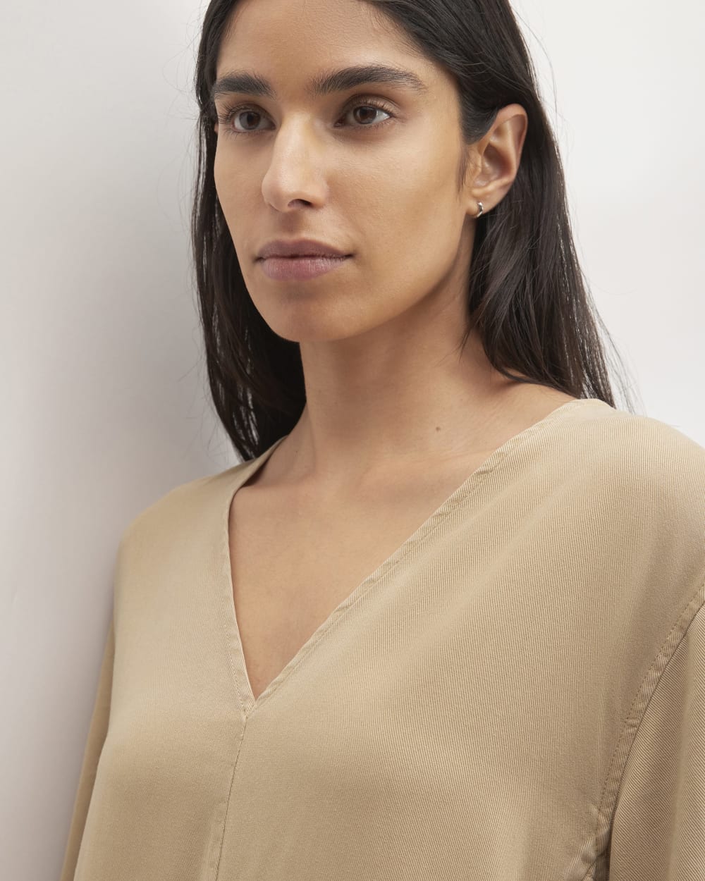 The TENCELåä? Puff-Sleeve Dress | Cornstalk