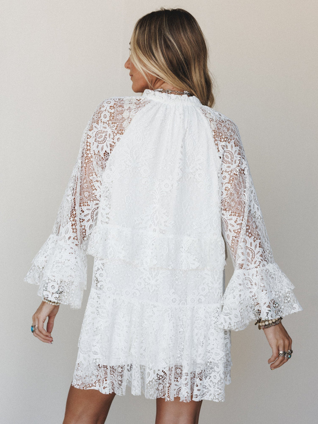 Ocean Rodeo Lace Dress - Off White
