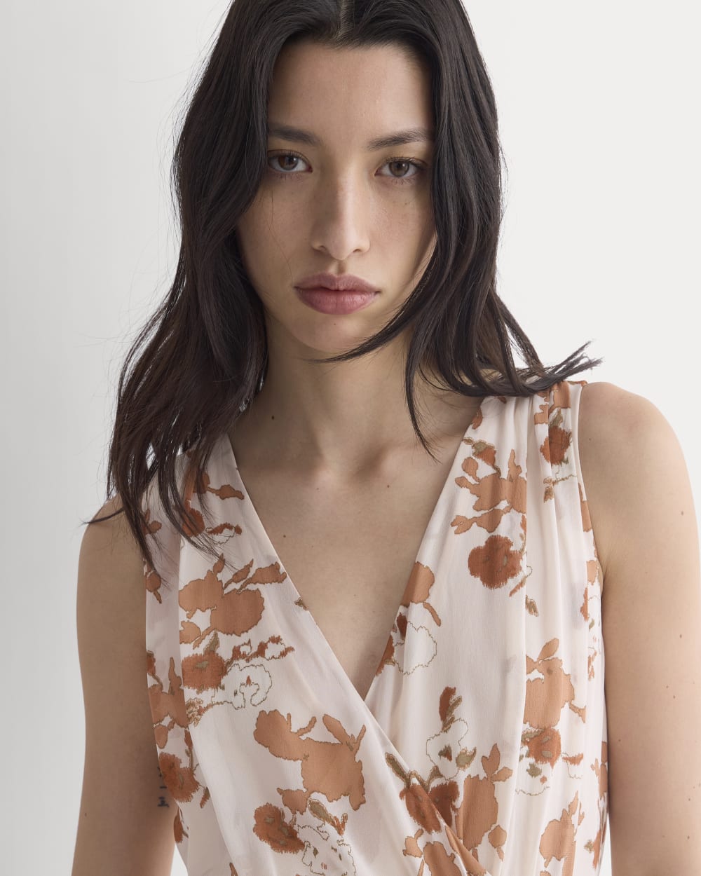 Maxi Dress in Silk Georgette | Soft Floral