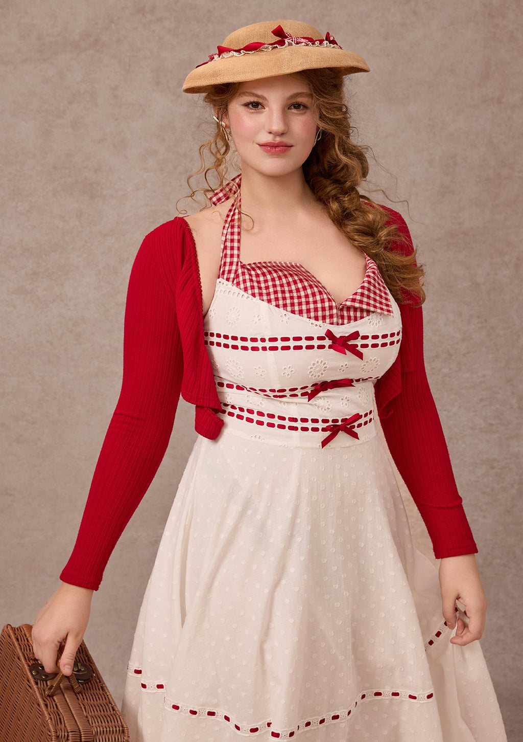 Curve&Plus Little Red Candle Dress