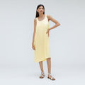 The Naia? Ripple Tank Dress | Pastel Yellow